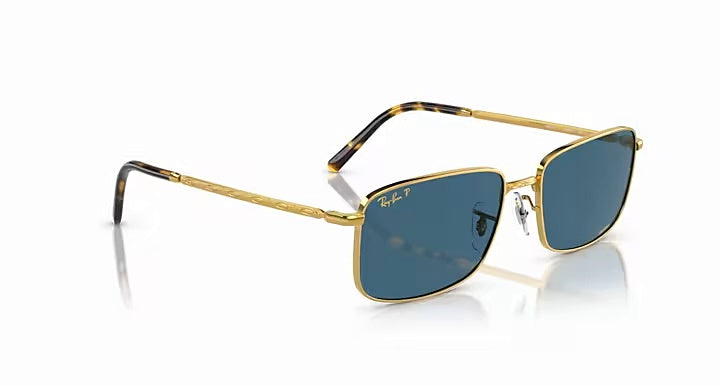 Ray Ban Sunglasses UNISEX RB3717 Gold and Blue