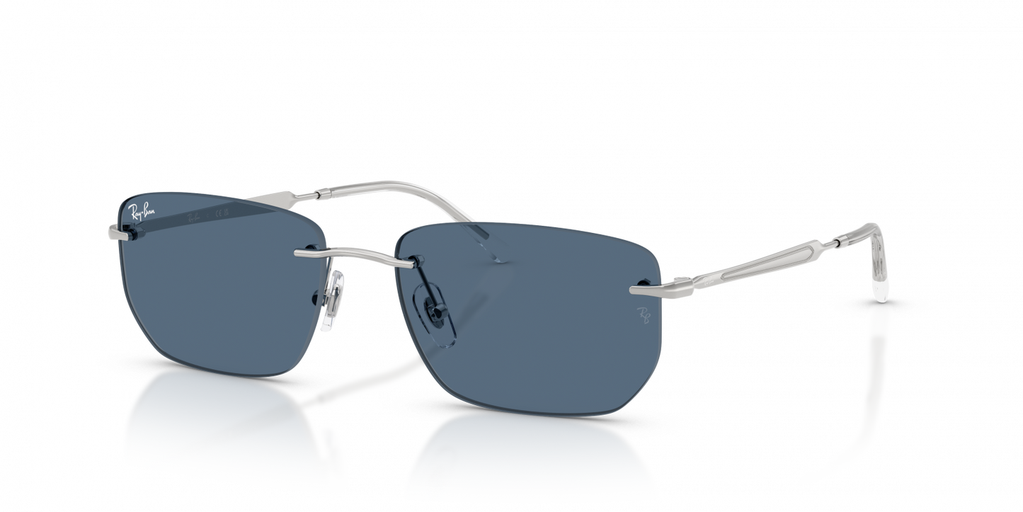 occhiale da sole ray ban uomo RB3768 003 80 argento