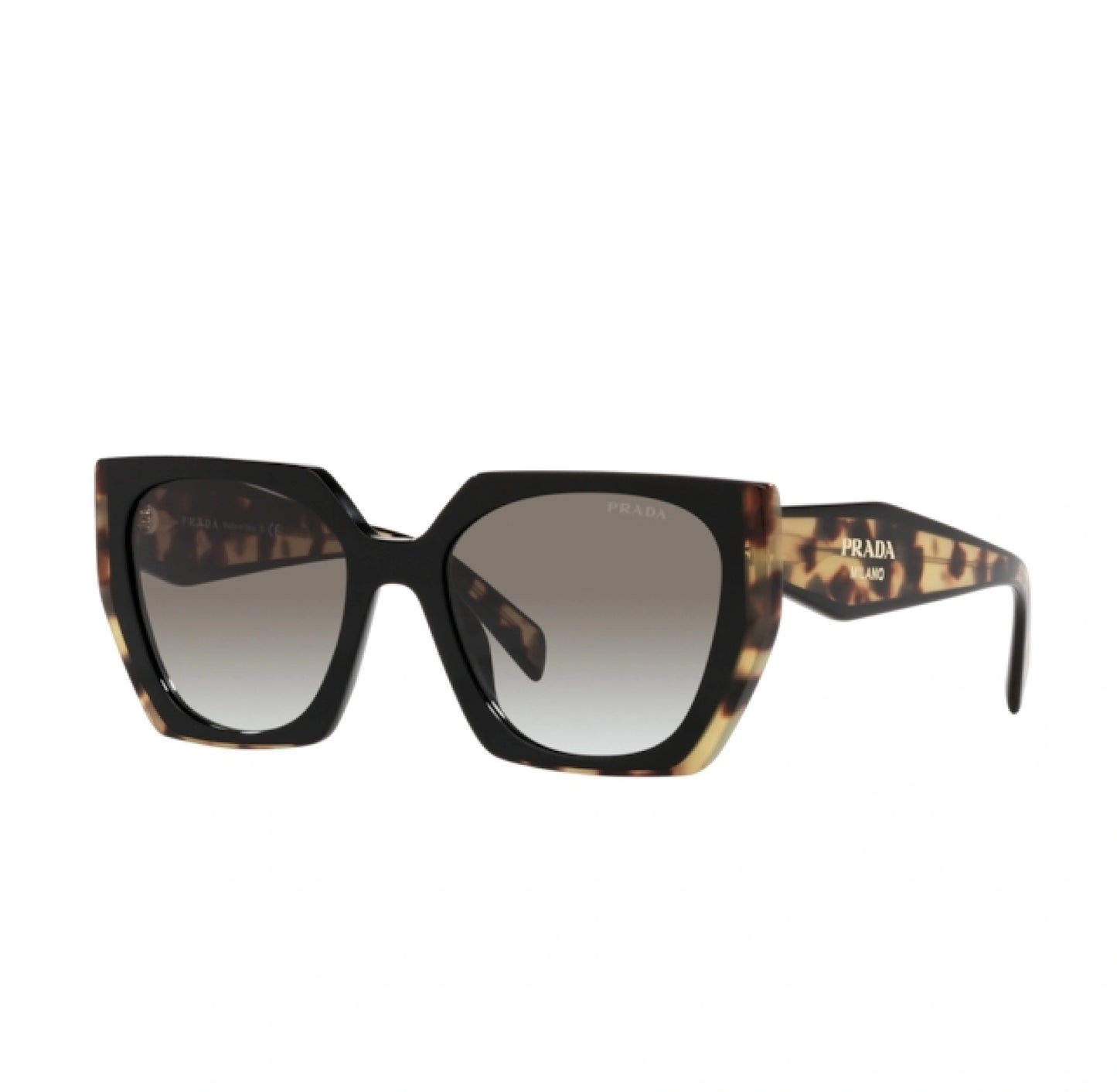 Occhiali Prada sole donna opr 15ws rectangol bianco nero