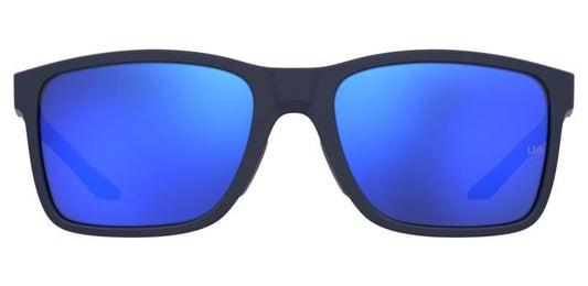 OCCHIALE DA SOLE UNDER ARMOUR UOMO UA HUSTLE XL PJPZO NERI E AZZURRI