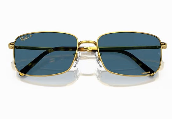 Occhiale da sole ray ban UNISEX sole rb3717 oro e blu&nbsp;