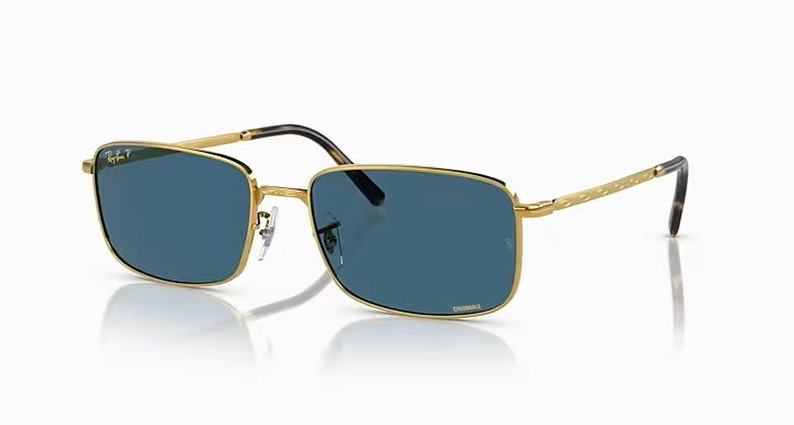 Occhiale da sole ray ban UNISEX sole rb3717 oro e blu&nbsp;