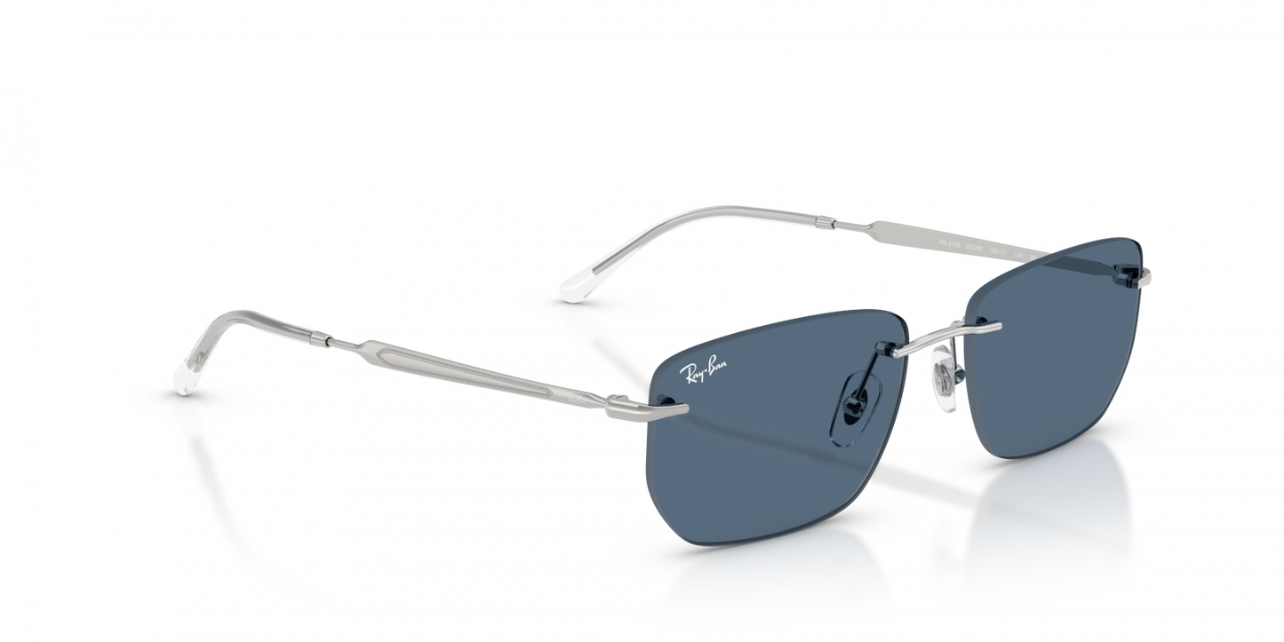 occhiale da sole ray ban uomo RB3768 003 80 argento