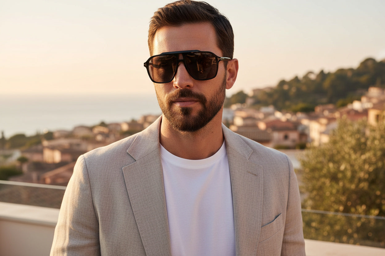 OCCHIALE tom ford da sole uomo FT1209 01A Autari Nero Grigio Scuro