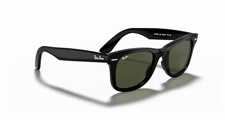 Occhiale ray ban sole rb4340 unisex black wayfarer ease